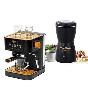 ECODE PACK Espressomachine FORTE TOUCH + FORTE GRINDER Elektrische molen. Bereid je eigen koffie van de maling.