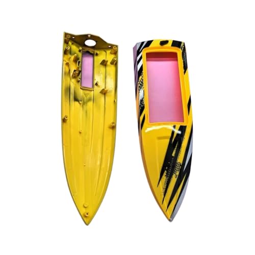 Boat Hull, Upper and Lower Parts, Compatible with TX749 RC Jet Boat(Yellow)
