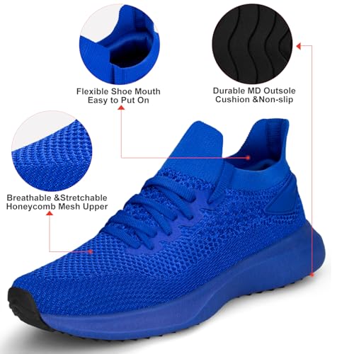 Image of Abboos Women's Walking Shoes - Lightweight Breathable Tennis Sneakers for All-Day Standing & Gym Workouts, Non-Slip Athletic Shoes for Travel and Jogging