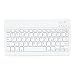 Produktbild CoastaCloud Bluetooth Tastatur Wireless Kompatibel mit Windows/Android/IOS Tablet PC Smartphone QWERTZ Deutsch 10 Zoll,Weiß