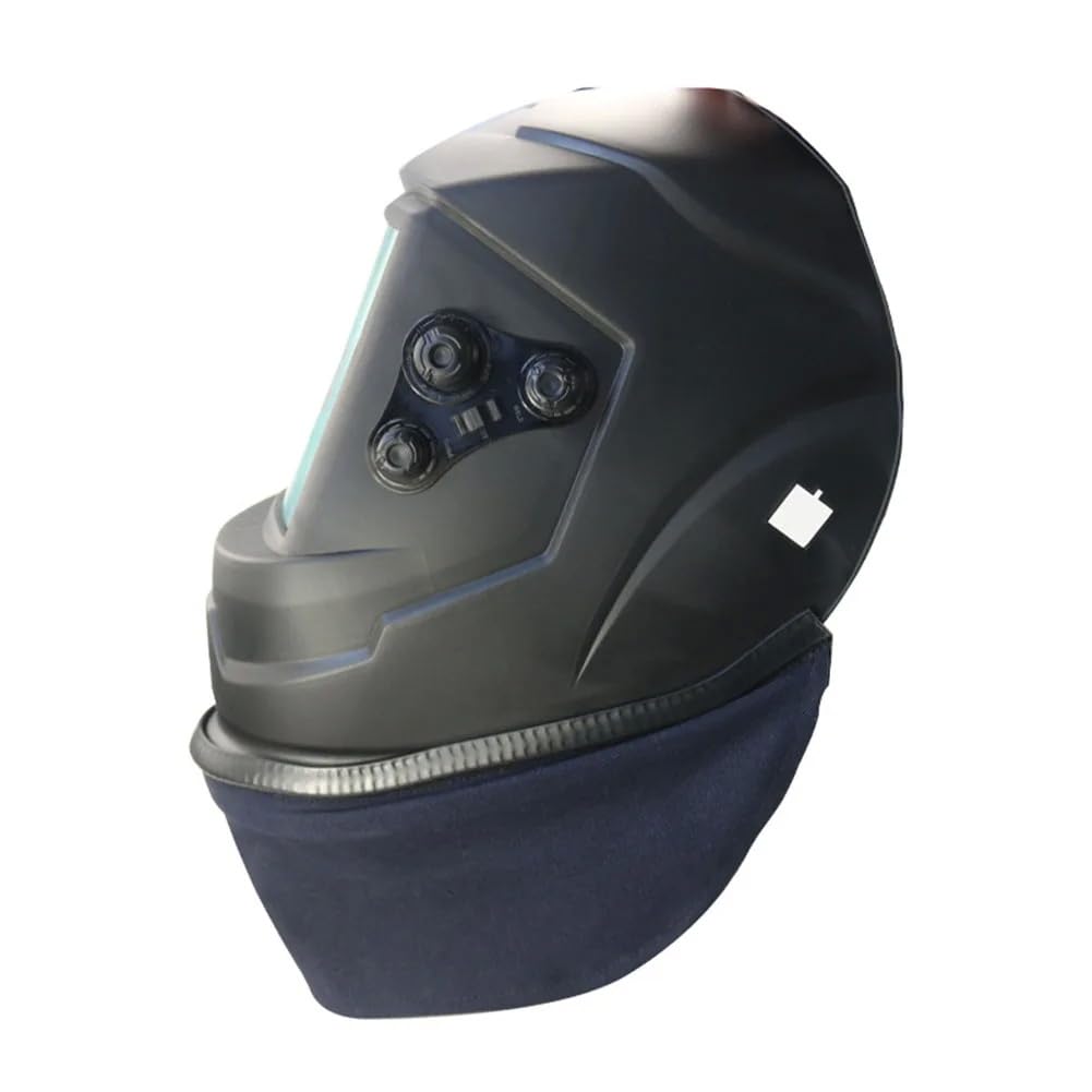 CLPHJJCKX Flame retardant cotton hood with crimp seal, anti-backlight interference, suitable for most welding helmets (Front bib)