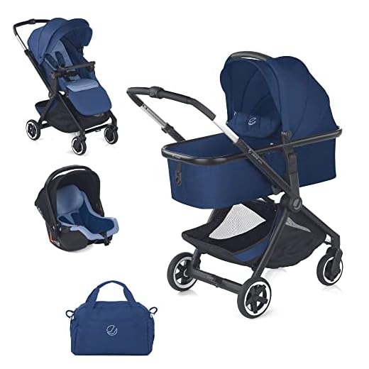 Jané Newel, Carrito Bebé 3 Piezas, con Capazo Micro Pro y Grupo 0+ iKoos, de Nacimiento a 15 kg, Cochecito Aluminio, con Bolso y Plástico de Lluvia, Plegado Compacto