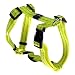 Rogz Utility Medium 5/8-Inch Reflective Snake Adjustable Dog H-Harness, Dayglo Yellow