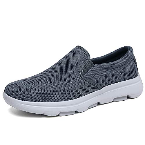 TIOSEBON Men's Mesh Slip On Walking Shoes Loafers-Work Drving Tennis Shoes