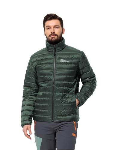 Jack Wolfskin Herren Pilvi Down Jkt M Daunenjacke, Black Olive, S EU – Ansicht 1