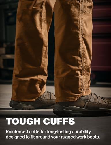 Image of CQR Men's Quick Dry Work Pants, Water Resistant Outdoor Tactical Pants, Lightweight Stretch Cargo Hiking Pants