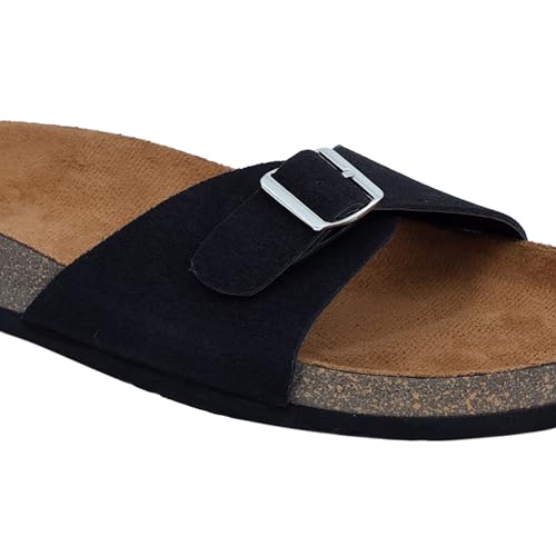Image of LYDC LONDON Women's Sandals. Lightweight stylish and comfortable flat sandals for office wear and gatherings. Orthopaedic and flat foot friendly. Doctor trusted timeless fashion sandals for women with modern appeal