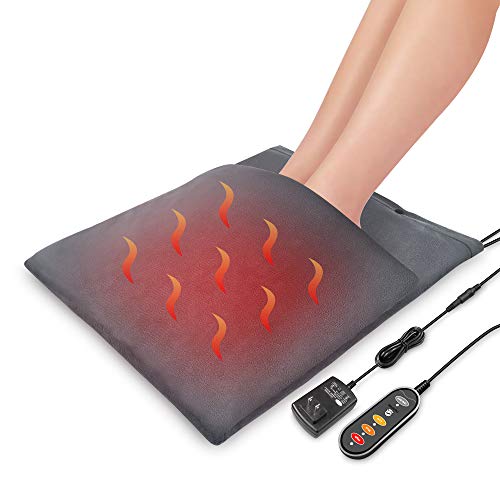Comfier 2-in-1 Foot Warmer and Heating Pad, 12V Safety Voltage Washable Large Size