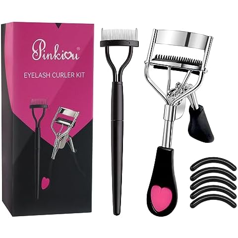 Pinkiou Eyelash Curler with Brush Mascara Muffle Cover