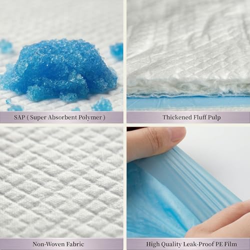 Image of Dog Training Pads Large 90x60cm Pack of 25 | Disposable Puppy Pee Pads, 6 Layer Leak Proof, Super Absorbent, Quick Dry, Odour Control for Indoor Potty Training