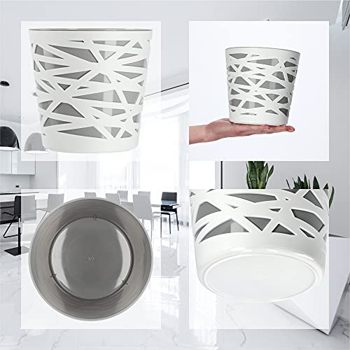 KADAX Blumentopf, Übertopf, runder Pflanztopf aus Kunststoff, Pflanzkübel für Blumen, Pflanzen, Balkon, Blumenkübel für Innen… – Ansicht 4