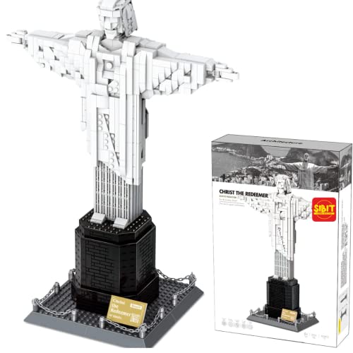 Image of Rio De Janerio Christ's, Redeemer of Brazil Building Blocks (973 Pcs, 6+ Years) | DIY Educational Toys for Kids Brain Development, World's Great Architecture & Landmarks