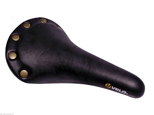  Sella Bici Uomo retrò/Epoca Velo Plus Vintage 1221 Nero Single Speed - Fixed