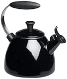 Le Creuset Enamel-on-Steel Halo 1-1/2-Quart Teakettle, Black