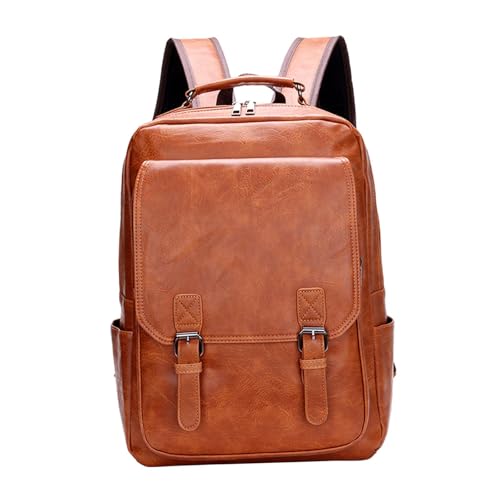 Zaino da resistente allacqua per vacanze regalo pendolarismo arrampicata su strada chiaro uomo marrone