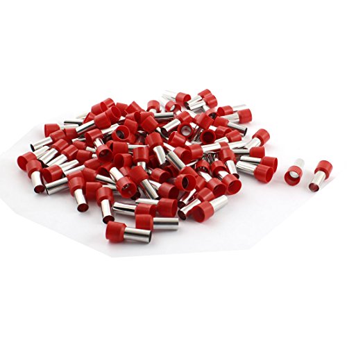 Aexit 100pcs E25-16 Terminales Aislados para Audio y Video miniatura 1
