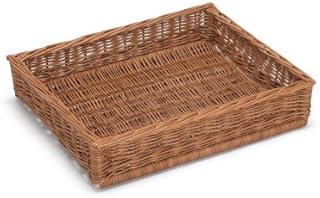 Prestige Wicker Display Basket, Willow, Natural, 40 x 30 x 8 cm
