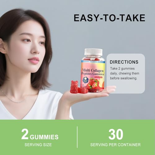 Gummies peptides de collagène contre les cheveux ternes et ongles fragiles