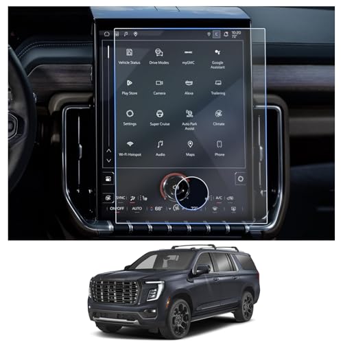 Image of CDEFG 2Pcs for 2025 2026 GMC Yukon Screen Protector 16.8 inch Touchscreen, for 2025 2026 GMC Yukon Accessories Nano Screen Protectors HD Clear