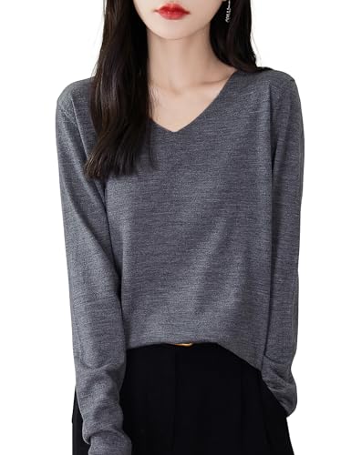 Chanyarn Women's Merino Wool Long Sleeve Shirt