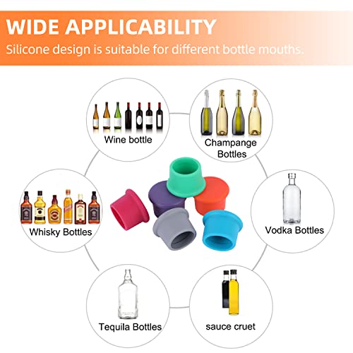 Yiwoo Wine Stoppers For Wine Bottles,Wine Cap,Replace Bottle Stoppers,Wine Gifts Wine Topper Seal Reusable Bottle Caps  thumb #6