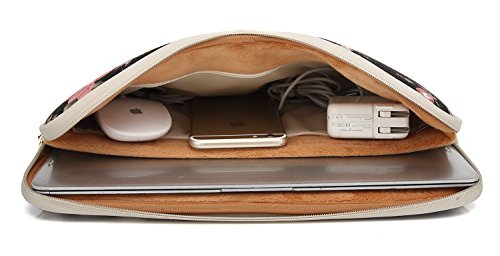 Étui pour ordinateur portable 14 pouces résistant à l'eau motif fleurs - 5