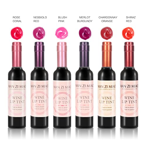 Kuailego Wine Lip Tint, Waterproof Wine Lip Stain, Long Lasting Matte Liquid Wine Bottle Velvet Lipstick Lip Gloss For Lip Makeup(Rd01) #TOP6