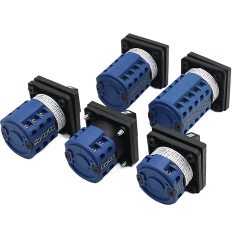 Selector rotativo LW28 125A de 3 posiciones para control de fases múltiples en tableros 4