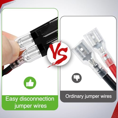Image of Nilight 5 Pin Rocker Switch Jumper Wires Set for Automotive Switch