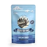 1lb Celtic Sea Salt - (454g) | 100% Organic Unrefined Celtic Salt | Rich in 82+ Essential Minerals | Hand Harvested Light Grey Coarse Celtic Salt Crystals from France