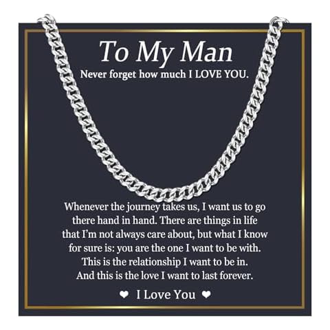 EPIRORA Cuban Chain Necklace for Him Cover