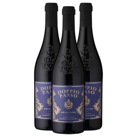 Doppio Passo Primitivo Salento Carlo Botter Rotwein 3 x 0,75l VINELLO - 3 x Weinpaket inkl. kostenlosem VINELLO.weinausgießer