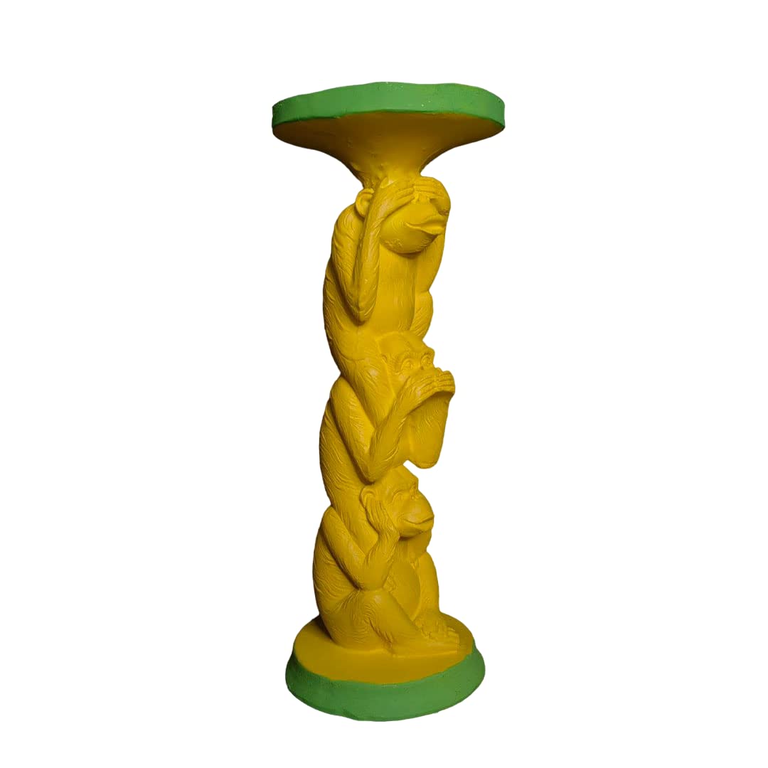 Statue trois singes de la sagesse cadeau ideal bougeoir decoration maison