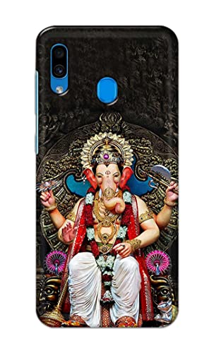 Image of PRINTFIDAA Lord Ganesh Bappa Moriya Printed Designer Hard Back Case Cover for Samsung Galaxy A20 / Samsung A30 / Samsung M10S -(SF) MVN1010