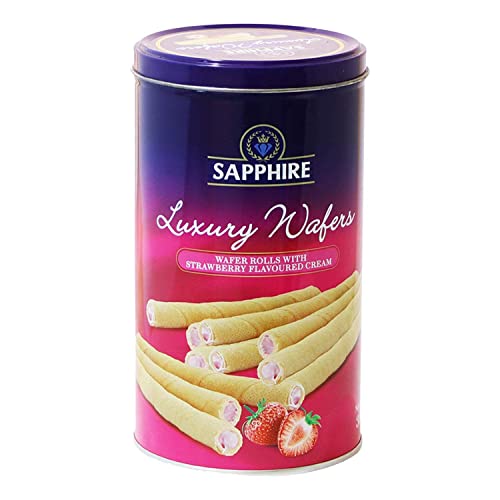 Image of Sapphire Luxury Wafer Rolls Strawberry, 300 g