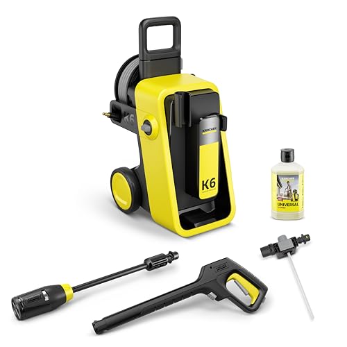 Kärcher hidrolimpiadora K 6 Comfort Premium, presión: 160 Bar, caudal: 510 l/h, Superficie: 50 m²/h, Peso: 18,2 kg, Manguera de Alta presión, enrollador de mangueras, Multi Jet 4 en 1