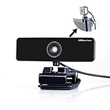 DLT 1080P HD Online Teaching Live Streaming Webcam with Microphone, USB 9.8 Extra Long Feet PC Video Cable Webcam CAM with Flexible Clip, for conferences, Black
