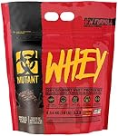 MUTANT WHEY | 100% Poudre de protéines de lactosérum 22g d'absorption rapide, de digestion facile, de concentré de lactosérum, d'isolat et d'hydrolysat - Chocolat - 4.54 kg