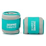 Core Balance Ankle and Wrist Weights Adjustable Strap Neoprene Fabric Set Of 2 x...
