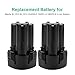 Shentec 2 Pack 10.8V 3.0Ah Li-ion Battery Compatible with Makita BL1013 Makita BL1014 194550-6 194551-4 195332-9 (Battery Charger Include)