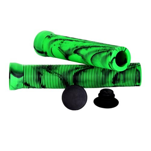 Menolana 2Pcs Bike Handlebar Grips Cycling Bar Covers Soft Multifunctional Nonslip DIY Parts Bicycle Handle Bar Grips for Outdoor, Green