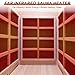 iDOTODO 250 Watt Infrared Sauna Heater 120V, Sauna Accessories, Carbon Fiber Heating Plate for Wooden Indoor/Outdoor Sauna Room (37