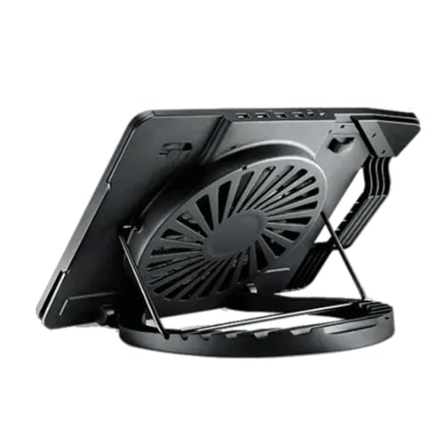 Cooler Master ErgoStand III - Base de Refrigeración para Laptop Ergonómico, 6 Alturas Ajustables, Ventilador 230mm Silencioso y Control Velocidad, Base Malla Metal, Compatible Portátiles y Tablets 17"