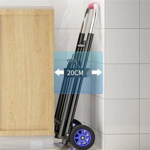 Carretilla plegable portátil con ruedas giratorias miniatura 6