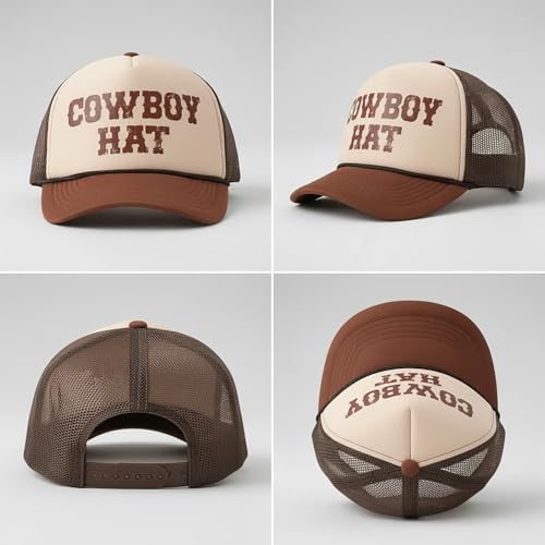 Image of Cowboy Hat Trucker Cap