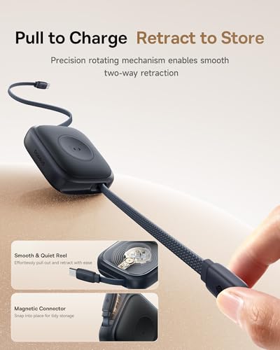 Baseus Retractable USB-C Cable (2.5W Wireless Charger & 100W 5A Fast Charging) - image 4