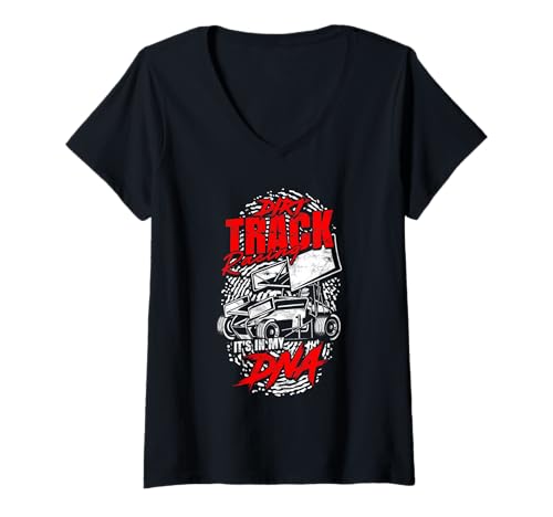 Femme Traçage de piste de terre T-Shirt avec Col en V