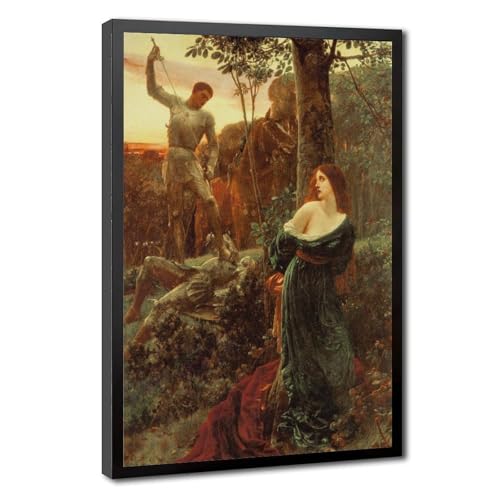 Cadre à suspendre Chivalry 1885 de Dicksee | Toile déco grand format haute définition
