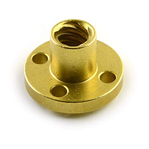 Image of INVENTO 1Pcs 200mm (0.2 mtr) Trapezoidal Lead Screw Single Start Threaded Rod T12 12mm Pitch 2mm Lead 12 TR12 with Brass nut for 3D Printer CNC Robotics
