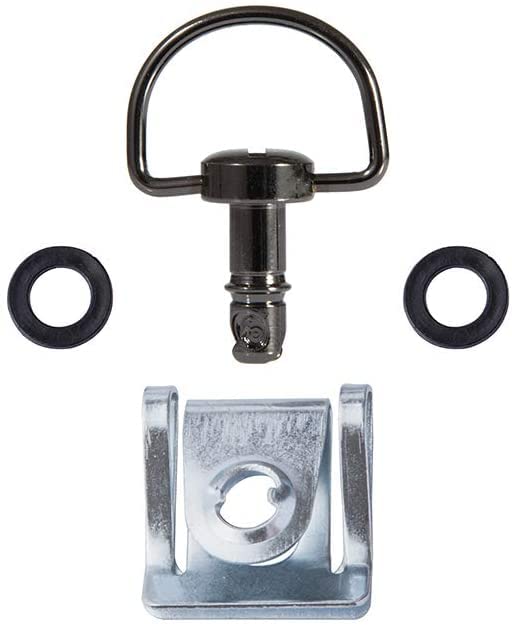 Fixations de moto à dégagement rapide Oldbones 19mm chrome noir type D